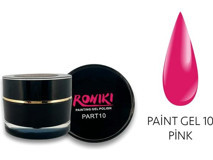 Roniki Paint Gel 10 Pembe Parlak Kalıcı Oje