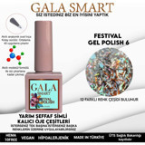 Gala Smart Festival F6 Çok Renkli Işıltılı Kalıcı Simli Oje