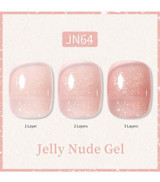 Born Pretty JN64 Pembe Işıltılı Kalıcı Simli Oje
