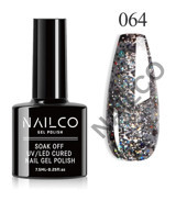 NailCo NC064 Gümüş Işıltılı Kalıcı Simli Oje