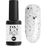 Patrisa Nail Beze Base 1 Beyaz - Siyah Işıltılı Kalıcı Simli Oje