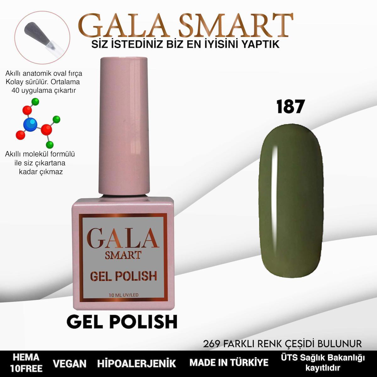 Gala Smart Klasik Seri 187 Yeşil Parlak Kalıcı Oje