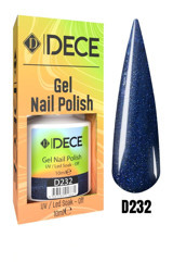 Dece D232 Lacivert Sedefli Kalıcı Simli Oje
