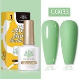 Born Pretty Silky White Serisi CG033 Yeşil Mat Kalıcı Oje