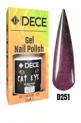 Dece Kedi Gözü D251 Mor Işıltılı Kalıcı Simli Oje