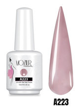 Moziur Professional A223 Mor Parlak Kalıcı Simli Oje