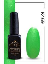 Cr-Oje K469 Açık Yeşil Işıltılı Kalıcı Simli Oje