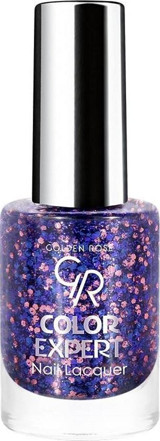 Golden Rose Color Expert 614 Mor Işıltılı Simli Oje