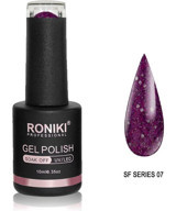 Roniki Sf Series 07 Mor Işıltılı Kalıcı Simli Oje