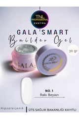 Gala Smart Builder 01 Beyaz Parlak Kalıcı Jel Oje