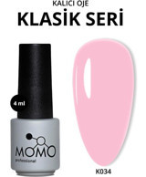 Momo K034 Pembe Parlak Kalıcı Oje