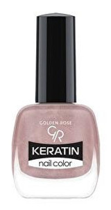 Golden Rose Keratin Nail Color 52 Lila Işıltılı Simli Oje