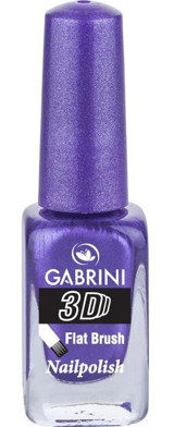 Gabrini 3D Mor Işıltılı Simli Oje