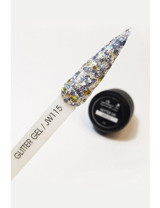 Cr-Oje Glitter JW115 Çok Renkli Işıltılı Kalıcı Simli Jel Oje