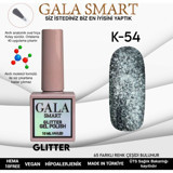 Gala Smart Glitter K54 Gümüş Işıltılı Kalıcı Simli Oje