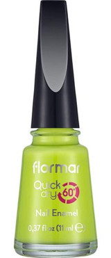 Flormar Quick Dry Nail Enamel Yeşil Mat Oje