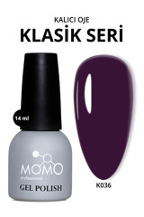 Momo K036 Mor Parlak Kalıcı Oje