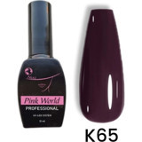 Pink World K65 Mor Parlak Kalıcı Oje