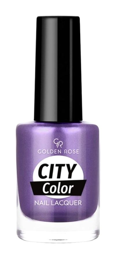 Golden Rose City Color 60 Mor Parlak Simli Oje