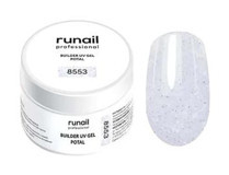 Runail Builder 8553 Gri Sedefli Kalıcı Simli Jel Oje