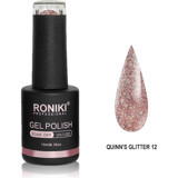 Roniki Queen's Glitter 12 Kahverengi Işıltılı Kalıcı Simli Oje