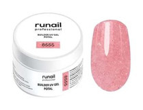 Runail Builder 8555 Pembe Sedefli Kalıcı Simli Jel Oje