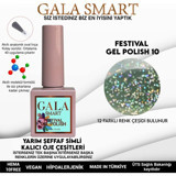 Gala Smart Festival F10 Yeşil Işıltılı Kalıcı Simli Oje