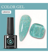 Ursugar Color Base URH054 Mavi Işıltılı Kalıcı Simli Oje