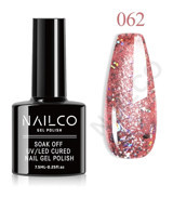 NailCo NC062 Pembe Işıltılı Kalıcı Simli Oje