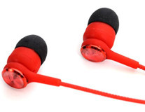 Zore ER03 Silikonlu Mikrofonlu 3.5 mm Jak Kablolu Kulaklık Kırmızı