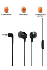 Jbl C50 HI Silikonlu Mikrofonlu 3.5 mm Jak Kablolu Kulaklık Siyah