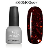 Momo G007 Kırmızı Işıltılı Kalıcı Simli Oje