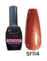Pink World SF114 Bakır Sedefli Kalıcı Simli Oje
