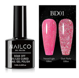 NailCo Disko Reflective NC085 Pembe Işıltılı Kalıcı Simli Oje
