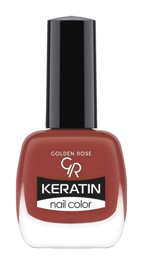Golden Rose Keratin Nail Color 47 Kahverengi Parlak Oje