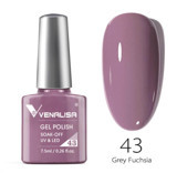 Venalisa Uv Led Grey Fuchsia 43 Mor Parlak Kalıcı Oje