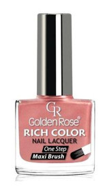 Golden Rose Rich Color Nail Lacquer 06 Pembe Parlak Simli Oje