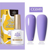 Born Pretty Silky White Serisi CG049 Mor Mat Kalıcı Oje