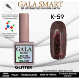 Gala Smart Glitter K59 Mor Işıltılı Kalıcı Simli Oje