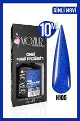Moziur H105 Lacivert Işıltılı Kalıcı Simli Oje