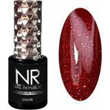 Nail Republic 424 Bordo Işıltılı Kalıcı Simli Oje