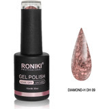 Roniki Diamond DH09 Mor Işıltılı Kalıcı Simli Oje