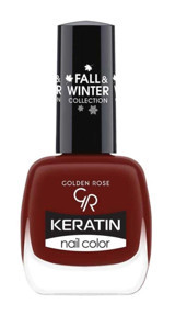 Golden Rose Keratin Nail Color 217 Bordo Parlak Oje