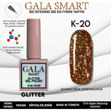 Gala Smart Glitter K20 Kahverengi Işıltılı Kalıcı Simli Oje