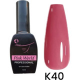Pink World K40 Mor Parlak Kalıcı Oje