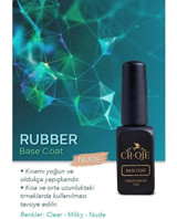 Cr-Oje Rubber Base Nude Parlak Kalıcı Oje