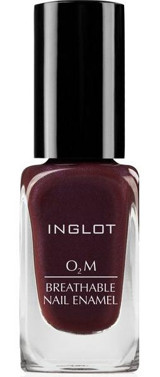 Inglot O2M Breathable Nail Enamel 635 Mor Sedefli Simli Oje