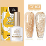 Born Pretty Silky White Serisi CG103 Krem Işıltılı Kalıcı Simli Oje