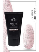 Cr-Oje Glitter Soft Pink YC094 Pembe Işıltılı Kalıcı Simli Jel Oje