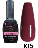 Pink World K15 Mor Parlak Kalıcı Oje